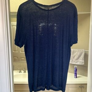 John Varvatos collection linen avanca crew neck XL